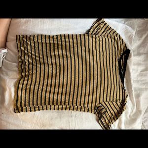 stripped fitted t-shirt